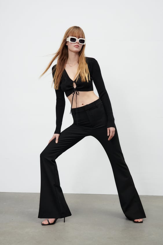 SLIT FLARED LEGGINGS