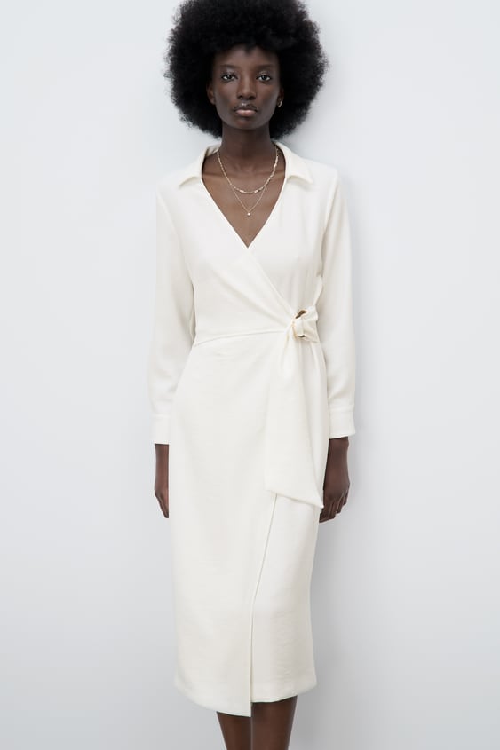 BUCKLE MIDI DRESS