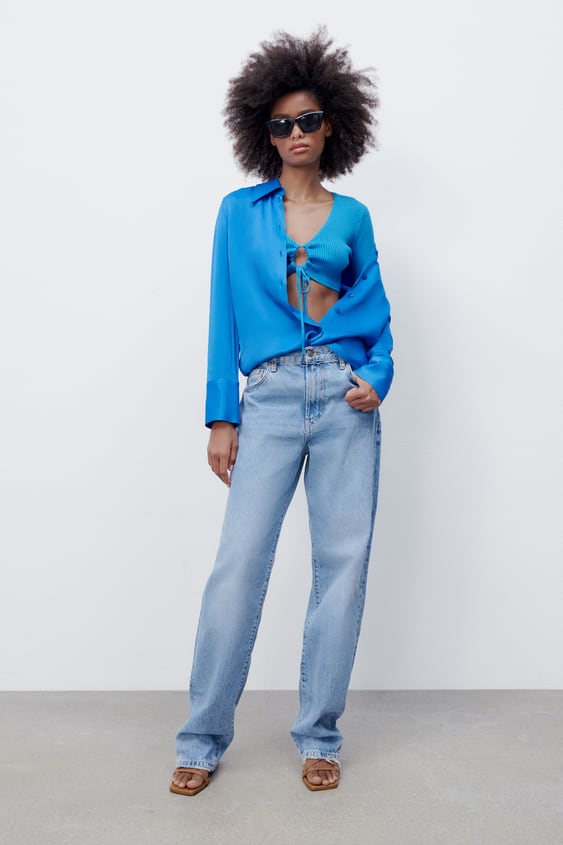 RUCHED CUT OUT KNIT TOP