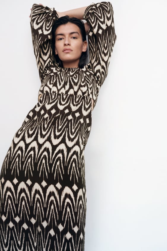 CUT OUT PRINTED DRESS