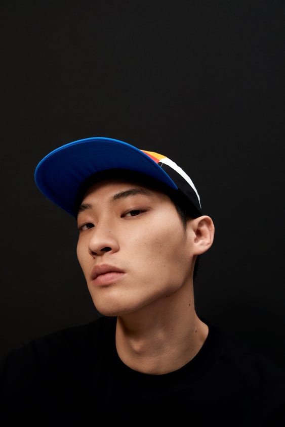 MARCO OGGIAN COLOR BLOCK CAP