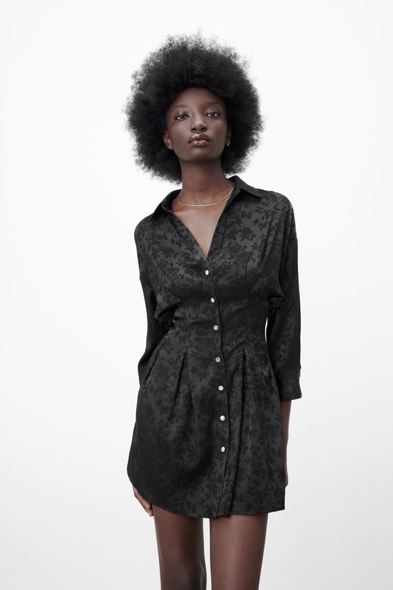 JACQUARD SHIRT DRESS