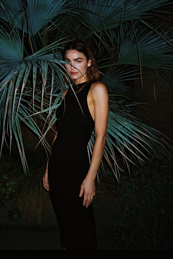MIDI HALTER DRESS