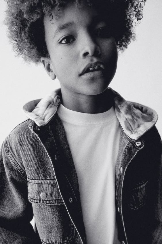 REMOVABLE HOOD DENIM OVERSHIRT