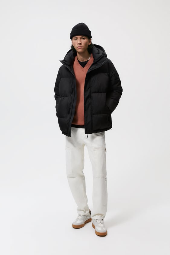 HOODED QUILTED JACKET