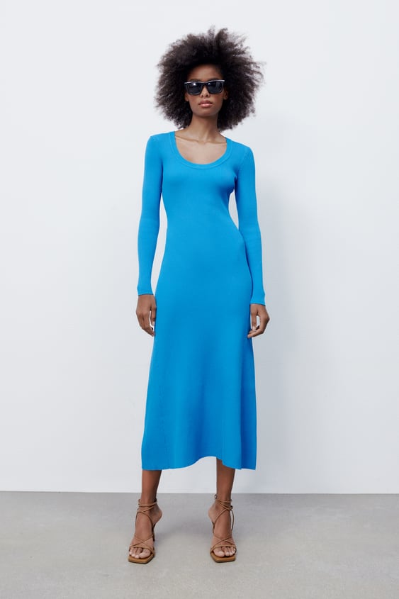 LONG RIB KNIT DRESS