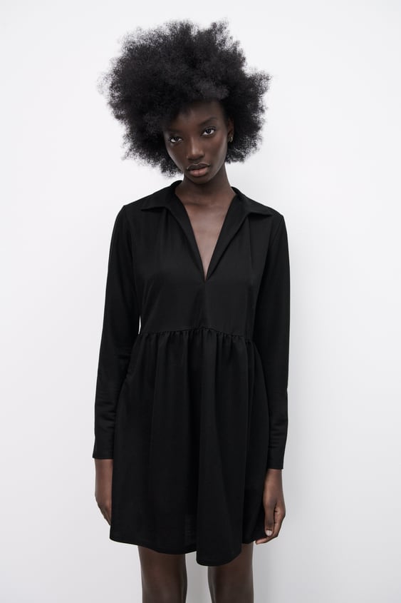 VOLUMINOUS SHORT DRESS