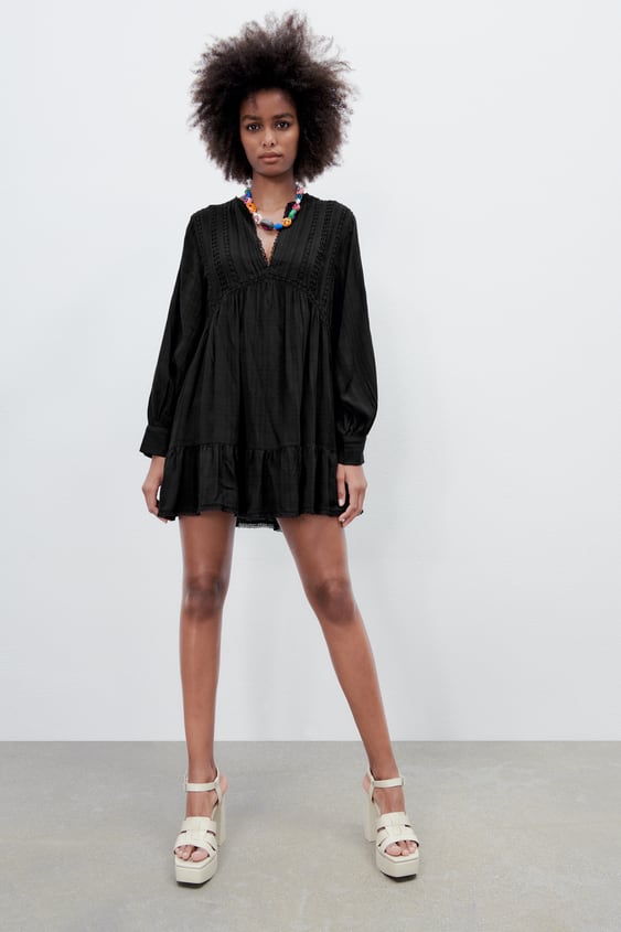 TEXTURED WEAVE DRESS