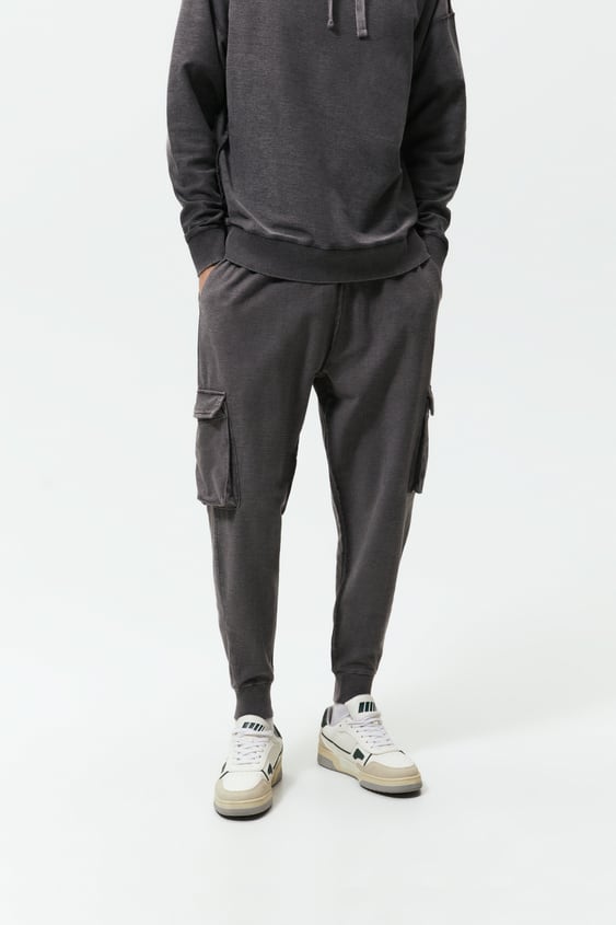 KNIT CARGO PANTS