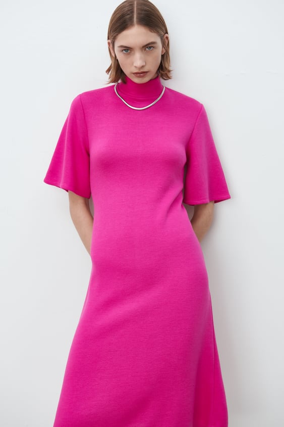 SOFT MOCK NECK DRESS