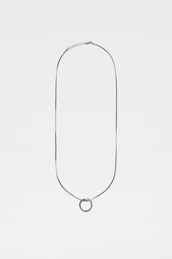 CHAIN WITH HOOP CHARM
