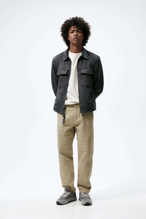 FAUX SUEDE JACKET