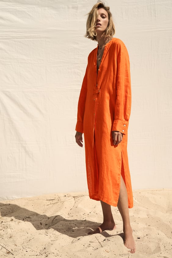 LINEN TUNIC DRESS
