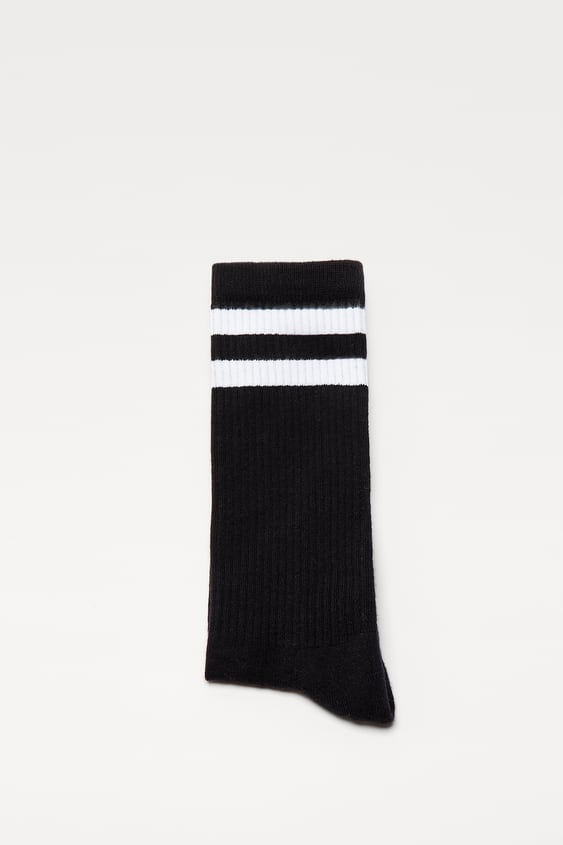 STRIPED JACQUARD SOCKS