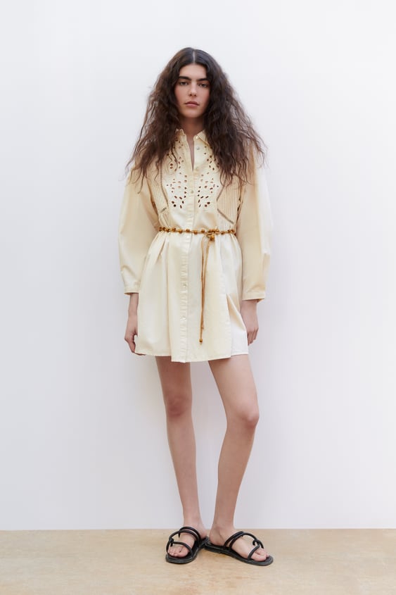 BELTED SHIRT DRESS