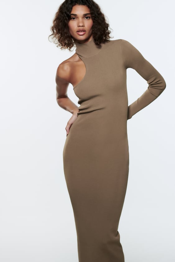 ASYMMETRIC KNIT DRESS