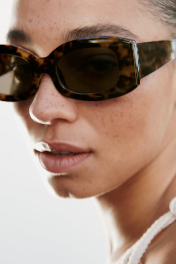 TORTOISESHELL EFFECT SUNGLASSES