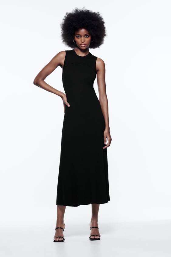KNIT MIDI DRESS