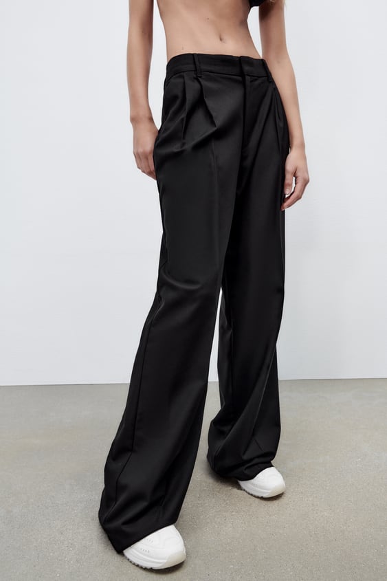 FULL-LENGTH MENSWEAR STYLE PANTS