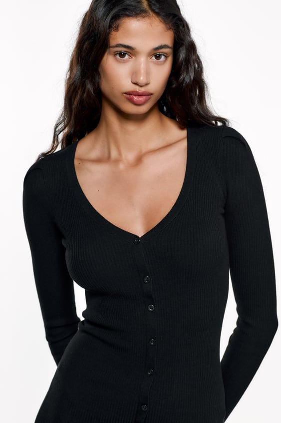 FITTED KNIT DRESS
