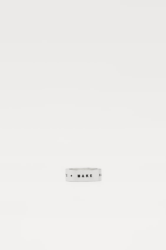 EMBOSSED TEXT RING
