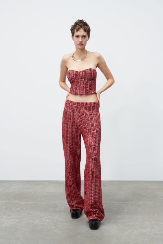 TEXTURED PANTS