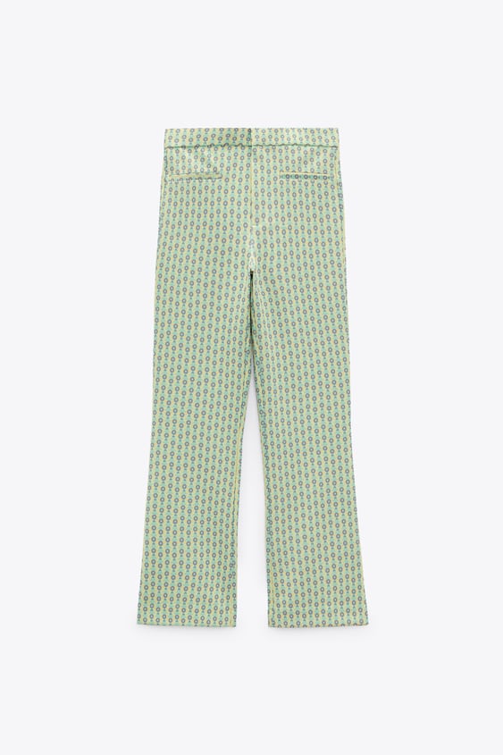 MINI FLARE PRINTED PANTS