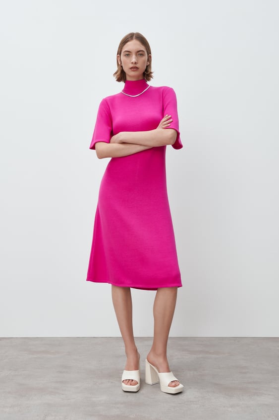 SOFT MOCK NECK DRESS