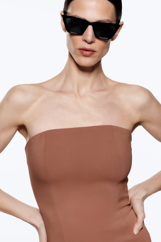 MIDI BUSTIER DRESS