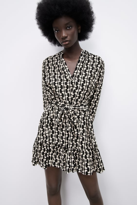 PRINTED SHORT DRESS