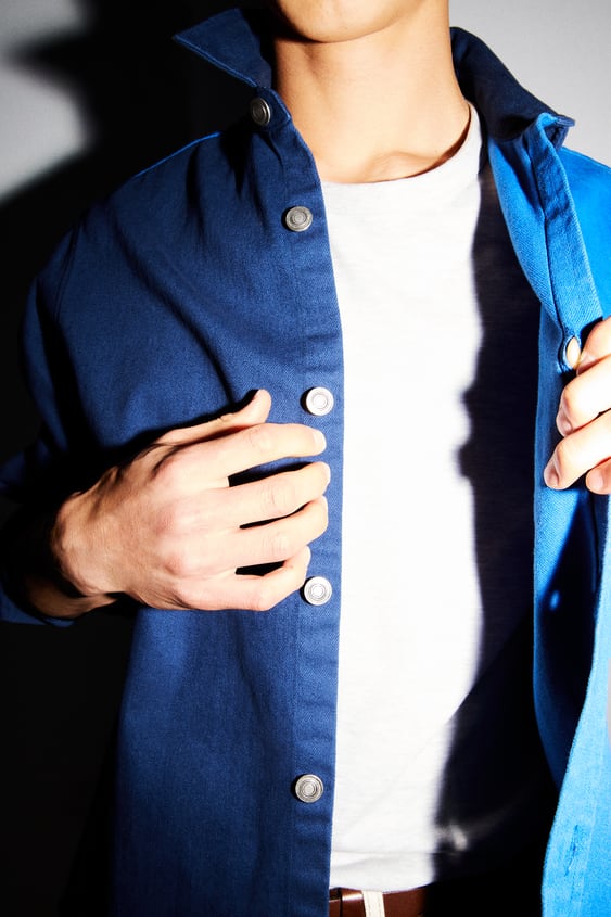 BLOCK COLOR OVERSHIRT