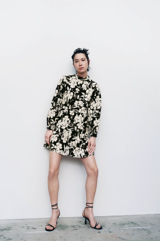 OVERSIZED PRINTED DRESS