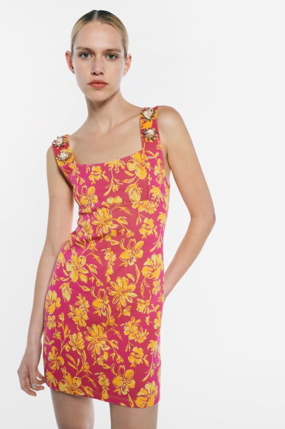 JEWEL JACQUARD DRESS