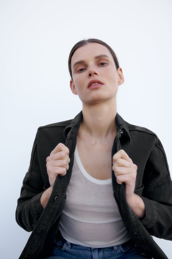 POCKET DENIM OVERSHIRT