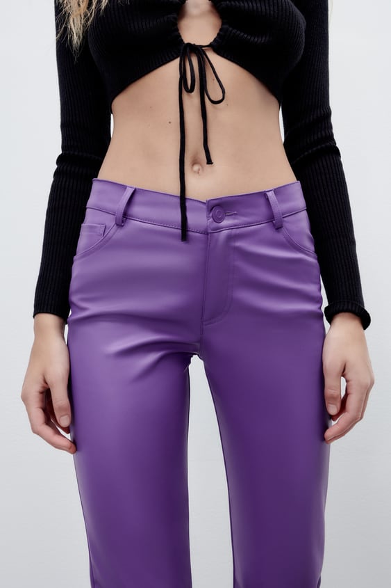 FAUX LEATHER PANTS