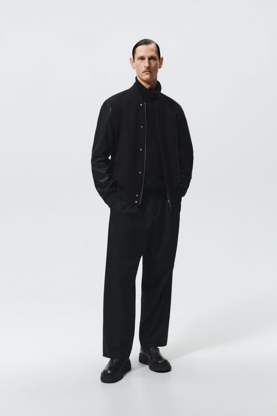 COMBINATION BOMBER JACKET