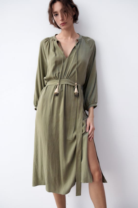 BELTED TUNIC DRESS