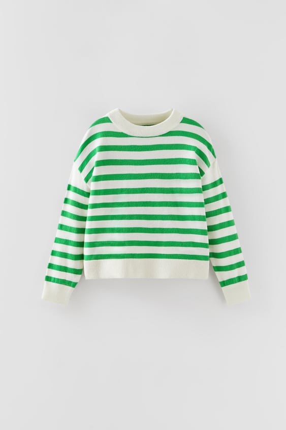 STRIPED KNIT SWEATER