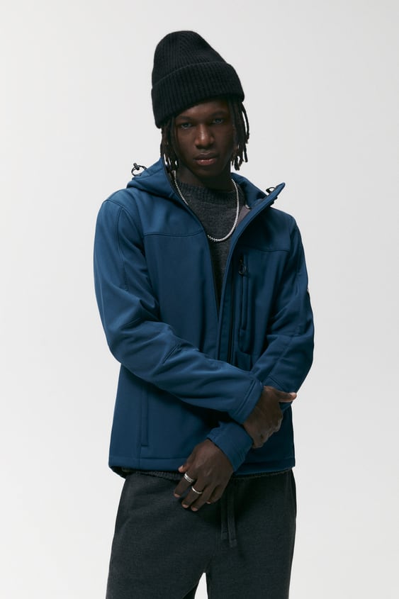 HOODED TECHNICAL JACKET