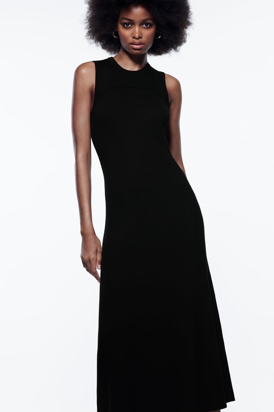 KNIT MIDI DRESS