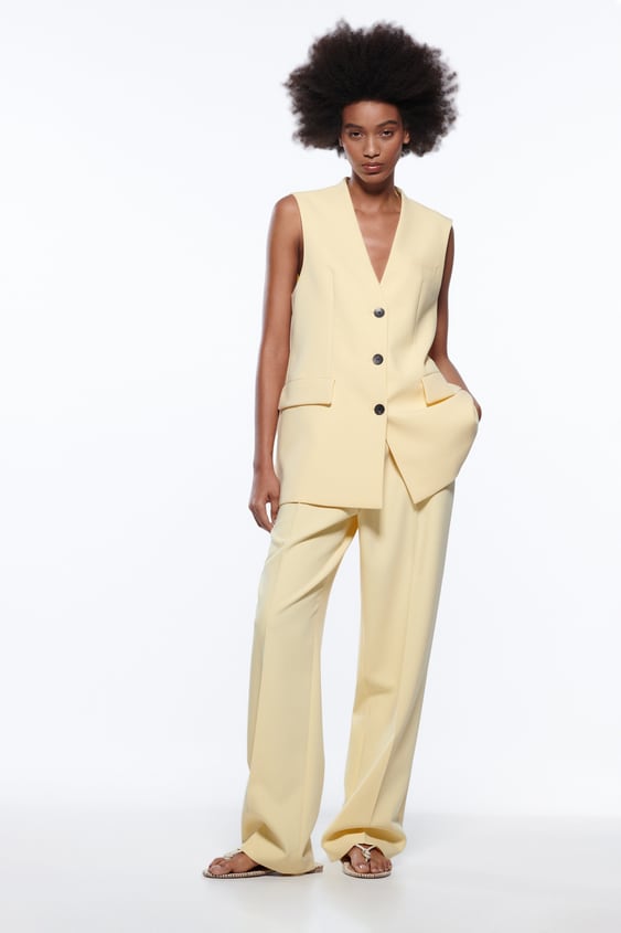 STRAIGHT LEG MID-RISE PANTS