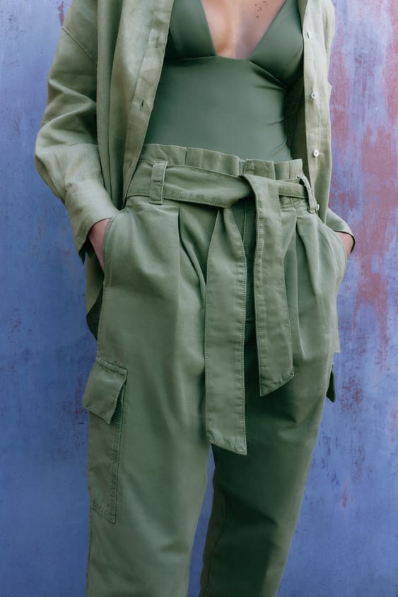 CARGO PANTS WITH BELT