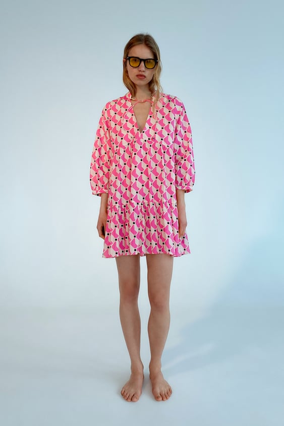 PRINTED SHORT DRESS