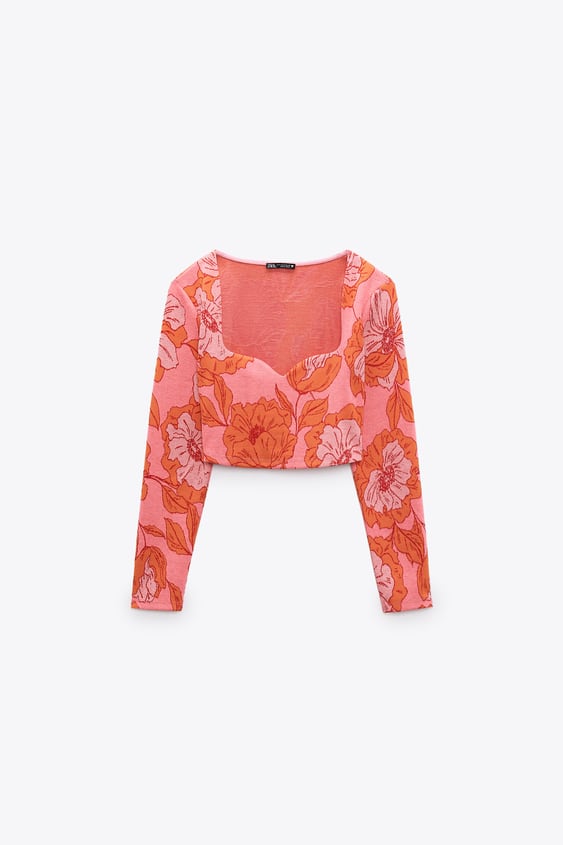 JACQUARD CROP TOP