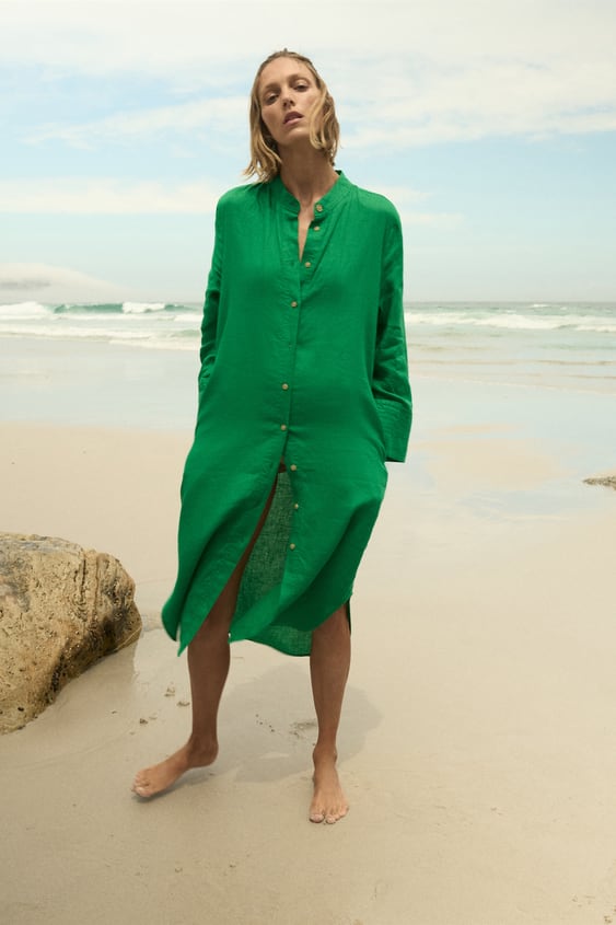 LINEN TUNIC DRESS