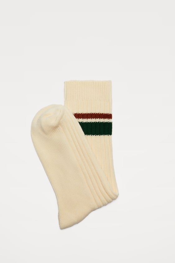 RIBBED STRIPED SOCKS