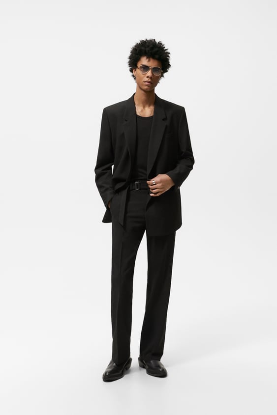 BELTED FLARE PANTS