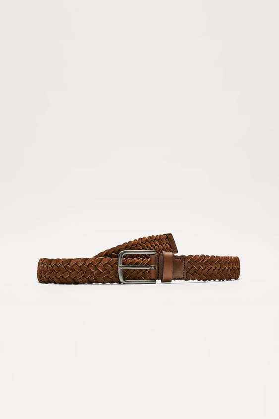 WOVEN LEATHER BELT