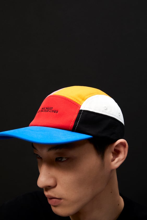 MARCO OGGIAN COLOR BLOCK CAP