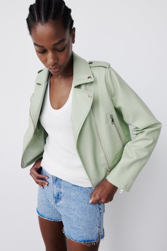 FAUX LEATHER JACKET